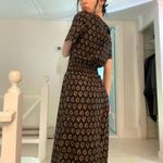 Anthropologie The Somerset Wide Leg Jumpsuit in Black Motif Size S Retail $168 Photo 4