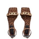 Good American NEW  Ankle Strap Sandal In  Leopard Photo 3