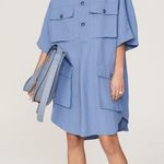 Petar Petrov Alceo Midi Button Up Oversized Shirt Dress
Size S Blue Photo 1