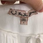 For Love & Lemons  Hayley Lace & Eyelets Blouse in White Size Small Photo 11