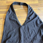 Which We Want Black Bodysuit Halter Open Back Stretchy Sexy S Small Photo 2