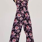 Club Monaco  Floral Jumpsuit Sleeveless Cropped Wide Leg 4 small Photo 1