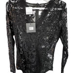 Parisian Works Midnight Lace Bodysuit Black Size 8 Photo 0