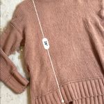 Aerie  tan brown chenille turtleneck sweater Photo 3