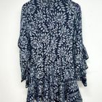 KEEPSAKE The Label Dresses Engage Navy Blue Lace Long Sleeve Dress Small Photo 3