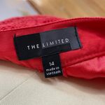 The Limited Red Lace Skirt- Ribbon Waistband- Satin Lining- Size 14 Photo 4