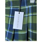We Wore What Green Blue Classic Plaid Tennis Skirt NWT Size 2 Photo 6