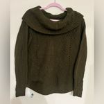 Active USA  Dark Olive Cowl Neck Sweater Photo 1