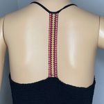 Dina Be Black V-neck Dress Spaghetti Straps Racerback Beaded Size Medium Photo 6