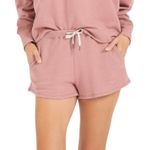 Vuori Sunnyside Pull On Cotton Drawstring Relaxed Mini Shorts Burnt Clay Large Photo 0