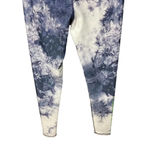 Peloton Terez x  Navy Blue Tie Dye Leggings Green Logo Size‎ Medium Photo 6