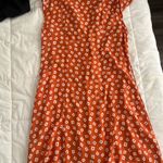Orange Patterned Button Photo 3