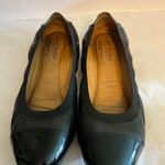 JOSEF SEIBEL LEATHER WITH BLACK PATENT HEEL/TOE BALLET FLAT WOMEN 7/38‎ PREOWNED Size undefined Photo 2