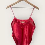 Victoria's Secret Victoria’s Secret Medium Vintage 90s Satin Silk Hot Pink Camisole Gold Label Top Photo 0