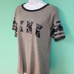 Victoria's Secret PINK Gray Camo Short Sleeve Tee Photo 2