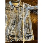 Fantastic Fawn Fantasic Fawn Distressed Acid Wash Jean Jacket Women S Thrashed Fringe Trucker Photo 5