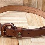 Jones New York Vintage Brown Natural Full Grain Bridle Leather Women’s Belt M Photo 0