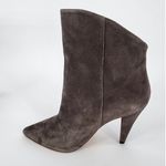 IRO  Gray Suede Pointy Toe High-Low Booties Women's Size 36 (US 5.5) Photo 7