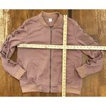GUC IJOAH Dusty Pink Zip Up Jacket Crisscross Lacing Large Photo 8