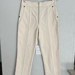Isabel Marant  high waisted cream front seam cropped cotton jeans 38 6US Photo 9