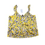 Ann Taylor  - Lemon Blossom Sleeveless Top in Yellow & Blue Photo 2