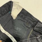 MOUSSY VINTAGE LINCOYA MINI SKIRT raw hem distressed women’s size 29 black wash Photo 4