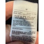 Old Navy  Black Collared Short Sleeve Shirt Dress Medium Cotton Lagenlook Career Photo 3