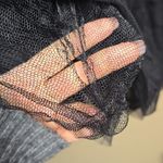 BCBGMAXAZRIA Alegra Bias Tiered black tiered mesh mini skirt XS Photo 7