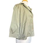 Joan Rivers  Olive Green Button Front Utility Jacket Sz L Military Cottagecore Photo 3