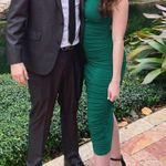 Lulus Total Appeal Hunter Green Ruched One Shoulder Midi Dress Photo 4