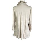 August Silk Khaki Ruffles Cardigan Women's Sweater Size Large | 42-40 Photo 1