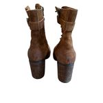 Born Cass Brown Distressed Suede Lace Up Leather Hiking Boots Size 10M Photo 3