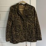Mystree  Brown Leopard Print Utility Jacket/Barn Coat Photo 0