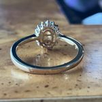 Natural Orange Garnet Sterling Silver Ring Size 8 Photo 4