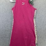 Puma Women’s Tennis Dress Sleeveless Solid Pink Size Medium Pull on Slimfit Photo 0