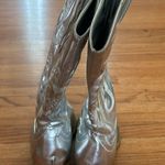 Silver Cowboy Boots Size 6 Photo 4