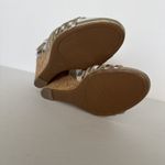 Isaac Mizrahi Issac Mizrahi Live Sandals‎ Gold Leather Simmer Cork Wedge Strap Shoe Size 8 W Photo 6
