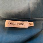 Beginning Boutique Teal Maxi Dress  Ella Off-Shoulder Formal Photo 3