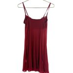 Cosabella L Semi Sheer Lingerie Slip Dress Wine Red Lace Trim Italian Sleepwear Photo 9