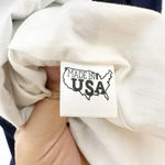 Lauren James Size M Livingston Dress Navy Seersucker Back Bow Preppy Photo 2