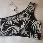 ZARA  Women’s One Shoulder Palm Print Jacquard Cross Over Crop Top Sz M  
NWT Photo 7