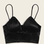 Simple Solid Black Bralette Photo 0