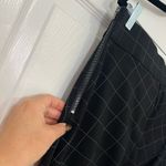 Ann Taylor  Womens Black Plaid Checkered Stretch Dress Pants Size L Workwear Preppy Photo 2