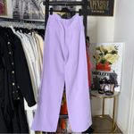 ZARA  Lilac Lavender Purple High Waist Wide Leg Tailored Trousers Photo 7