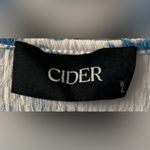 Cider Floral Blue Halter V-wire Bodysuit size L Photo 2