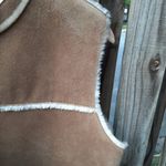 Valerie Stevens  Vest Faux Suede Fully Lined Sleeveless Jacket Size LP Photo 6