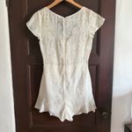 For Love & Lemons | White Pina Colada Floral Romper Size small Photo 5