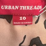 ASOS New Urban Threads Oversized Button Front Dress Women’s Sz 10 Pink Abstract Photo 4