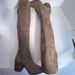 BP Over The Knee Boots Suede Block Heel Side Zip Taupe Women's Size 6.5M Brown Photo 7