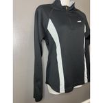 Avia  Pullover Womens Medium Black Gray Colorblock 1/4 Zip Running Top Athletic Photo 2